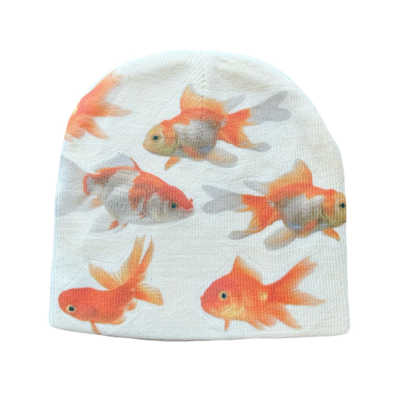 Goldfish graphic beanie